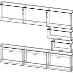 Схема сборки Мебельная стенка Кубика Плюс V8.2 BMS