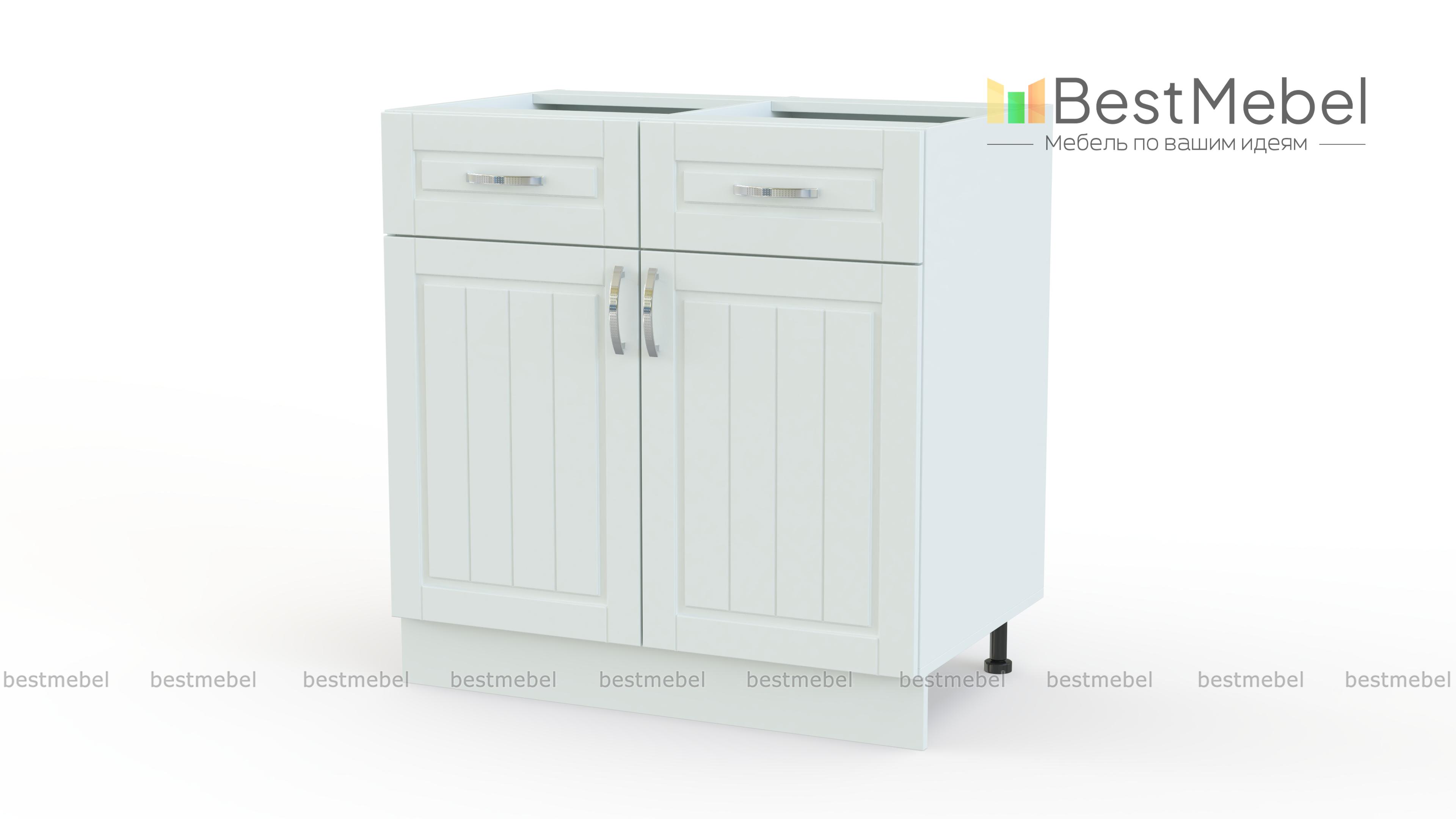 Шкаф нижний Лондон 2 двери 2 ящика BMS - Фото