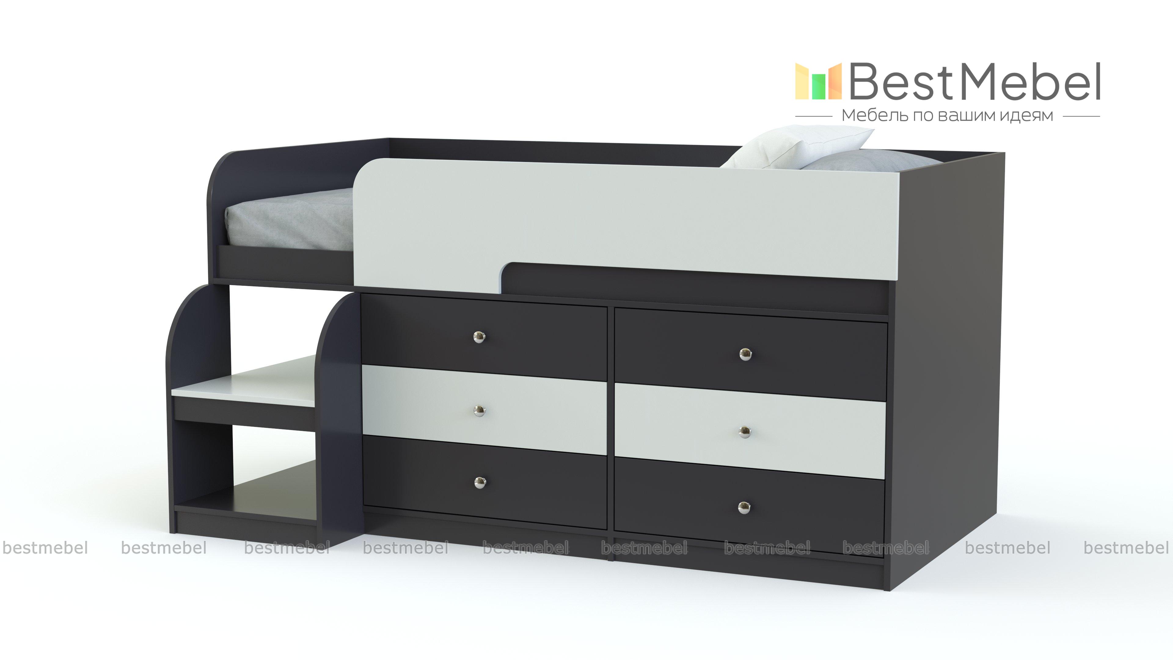 Кровать-чердак Маркиз 35 BMS - Фото