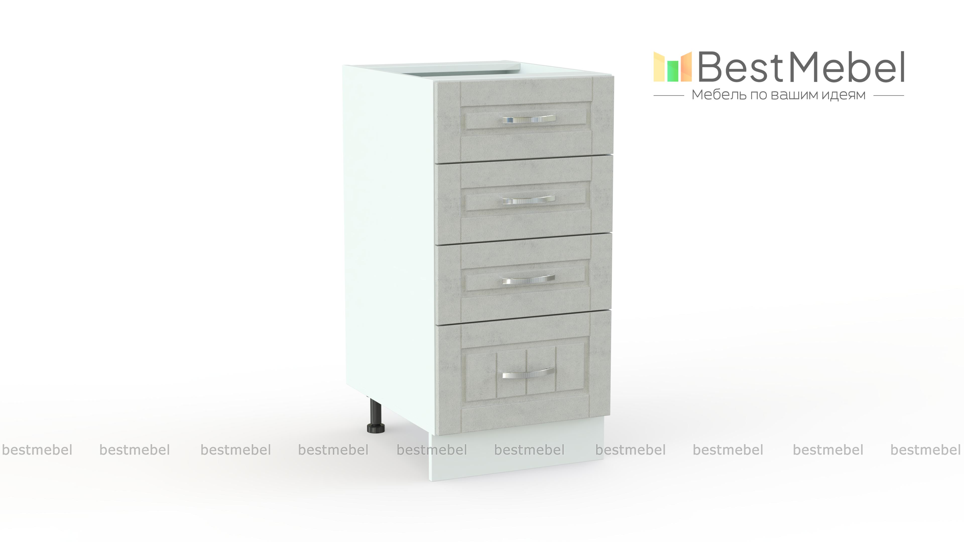 Шкаф нижний Лондон 4 ящика BMS - Фото