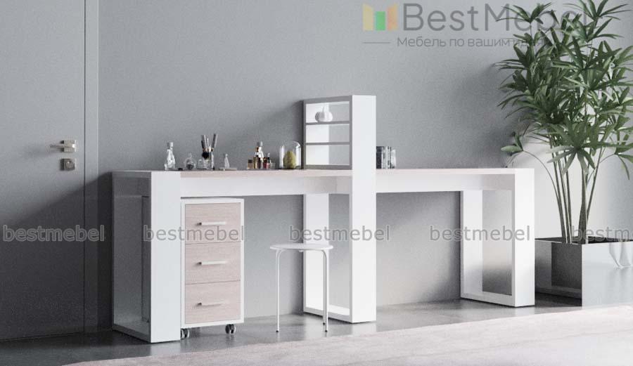 Двухместный маникюрный стол Оксавия BMS - Фото