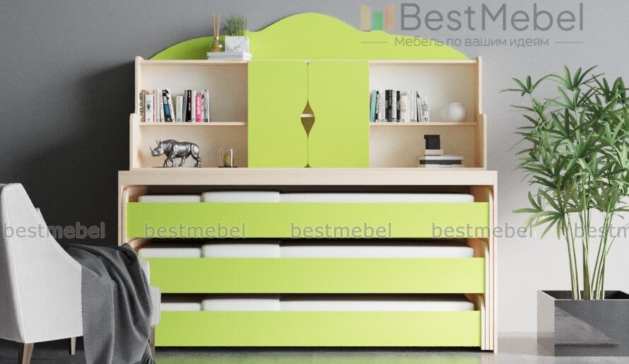 Кровать трехъярусная Дора 18 BMS - Фото