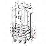 Схема сборки Шкаф Сказка 16 BMS