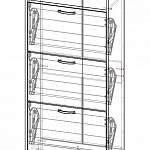 Схема сборки Тумба для обуви Гранада 59/126 BMS