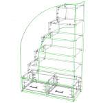Схема сборки Лестница для кровати Парус BMS