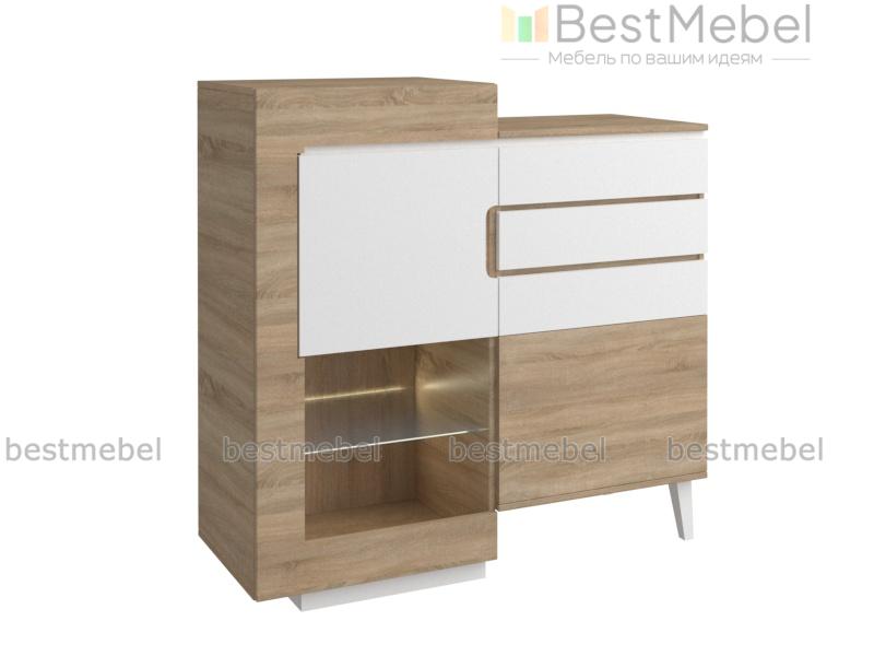 Комод высокий Лайн 2-дверный 3 ящика BMS - Фото