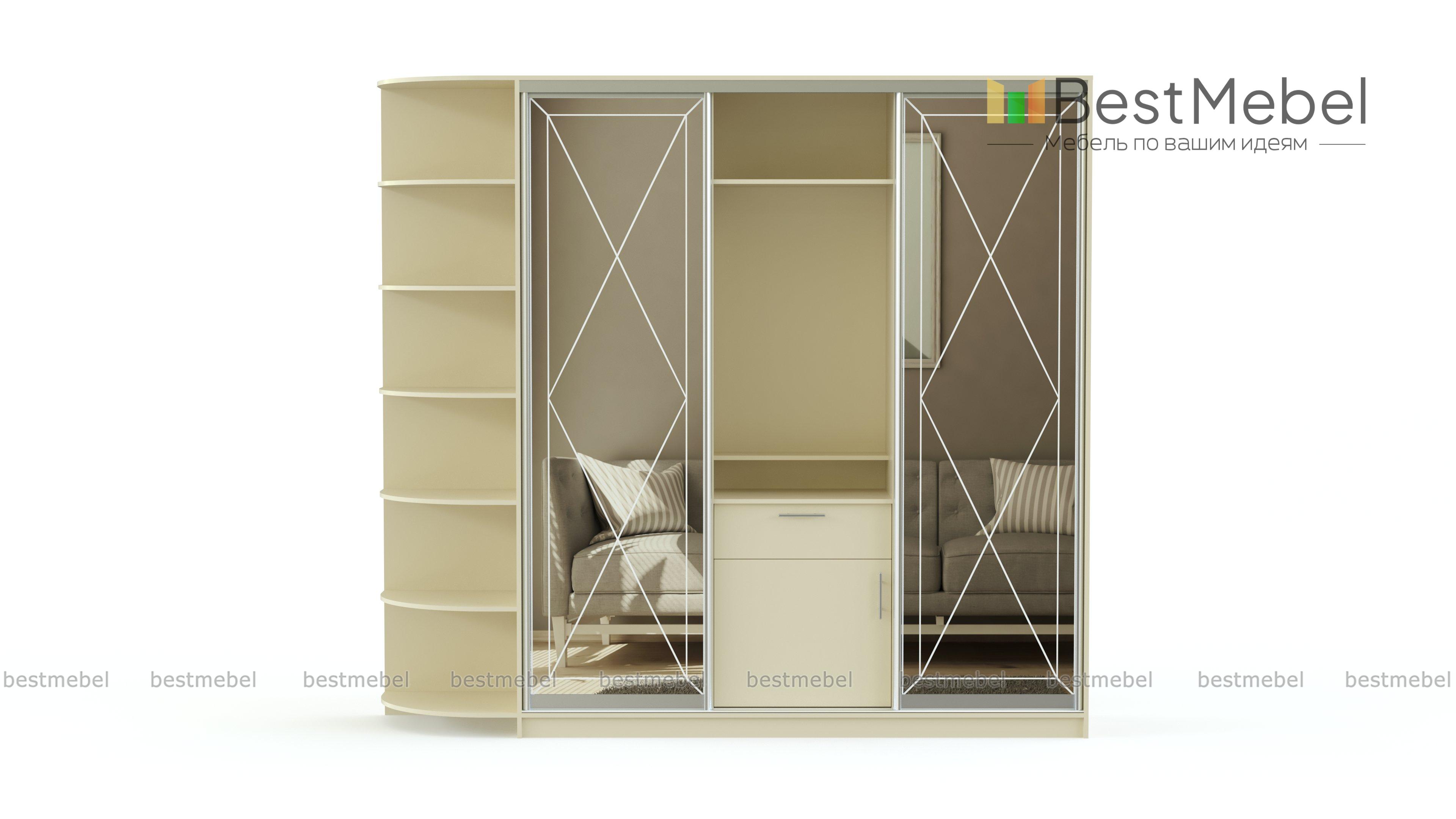Шкаф-купе Аристократ-14 BMS - Фото