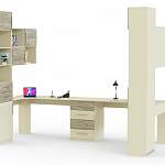 Письменный угловой стол для двоих Роки 16 BMS - Фото 5