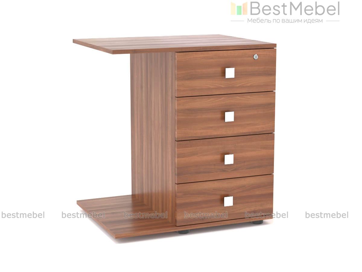 Тумба приставная с замком S-224 BMS - Фото