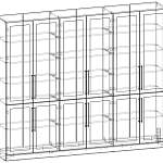 Схема сборки Шкаф книжный Рим 5 BMS