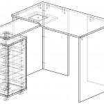 Схема сборки Стол компьютерный Каспер 2 BMS