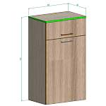 Схема сборки Шкаф подвесной Кейтон 1  BMS