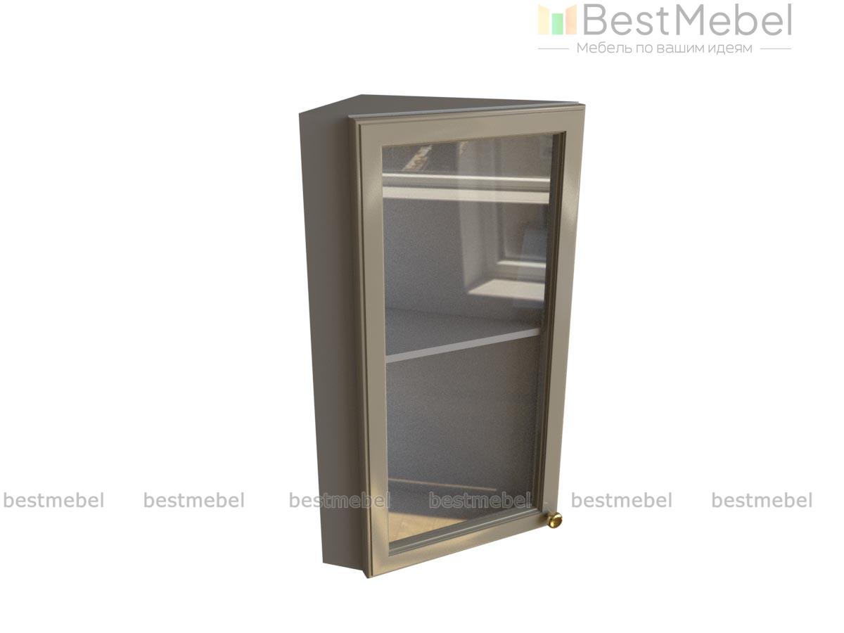 Шкаф верхний торцевой остекленный Шарлин BMS - Фото