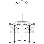 Схема сборки Трюмо угловое Стэн BMS