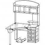 Схема сборки Компьютерный угловой стол Млайн 11 BMS
