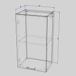 Схема сборки Шкаф верхний 1 дверь Парма BMS