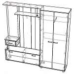 Схема сборки Прихожая Домино 1 BMS