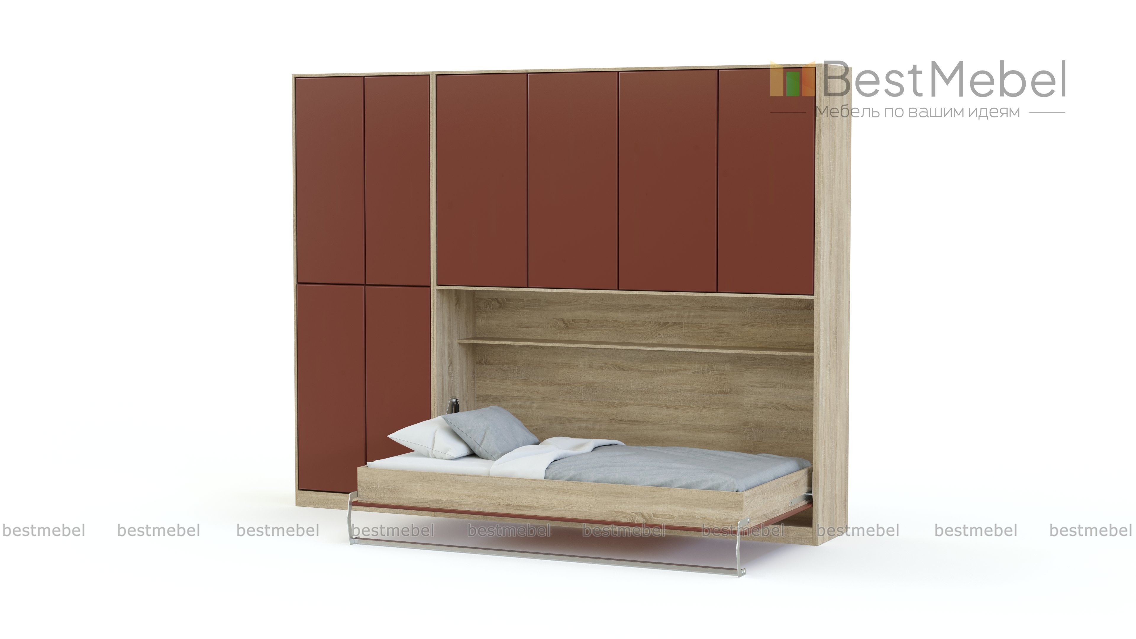 Шкаф-кровать трансформер Хлоя 17 BMS