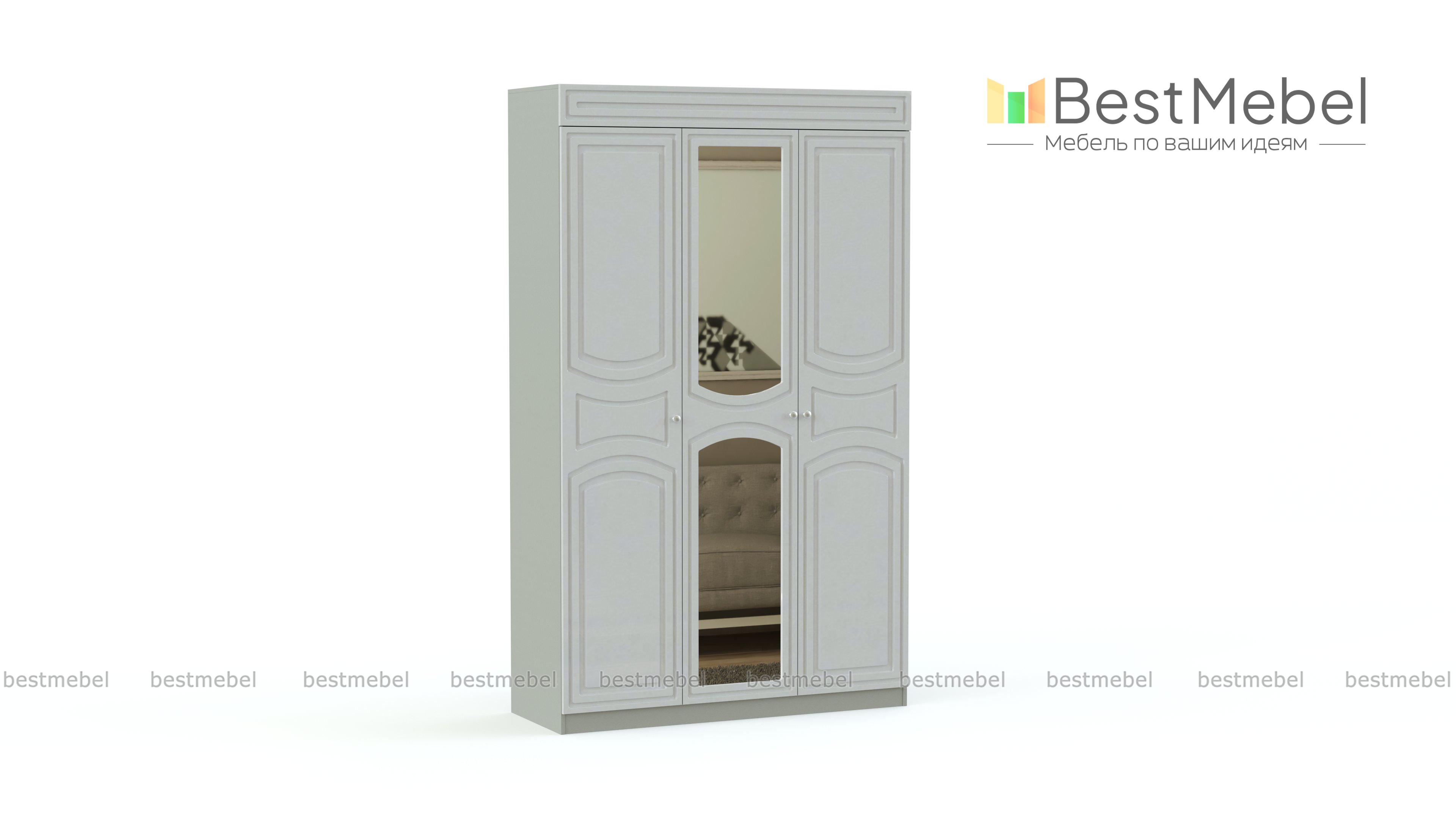 Шкаф 3-х створчатый Шарлота BMS - Фото