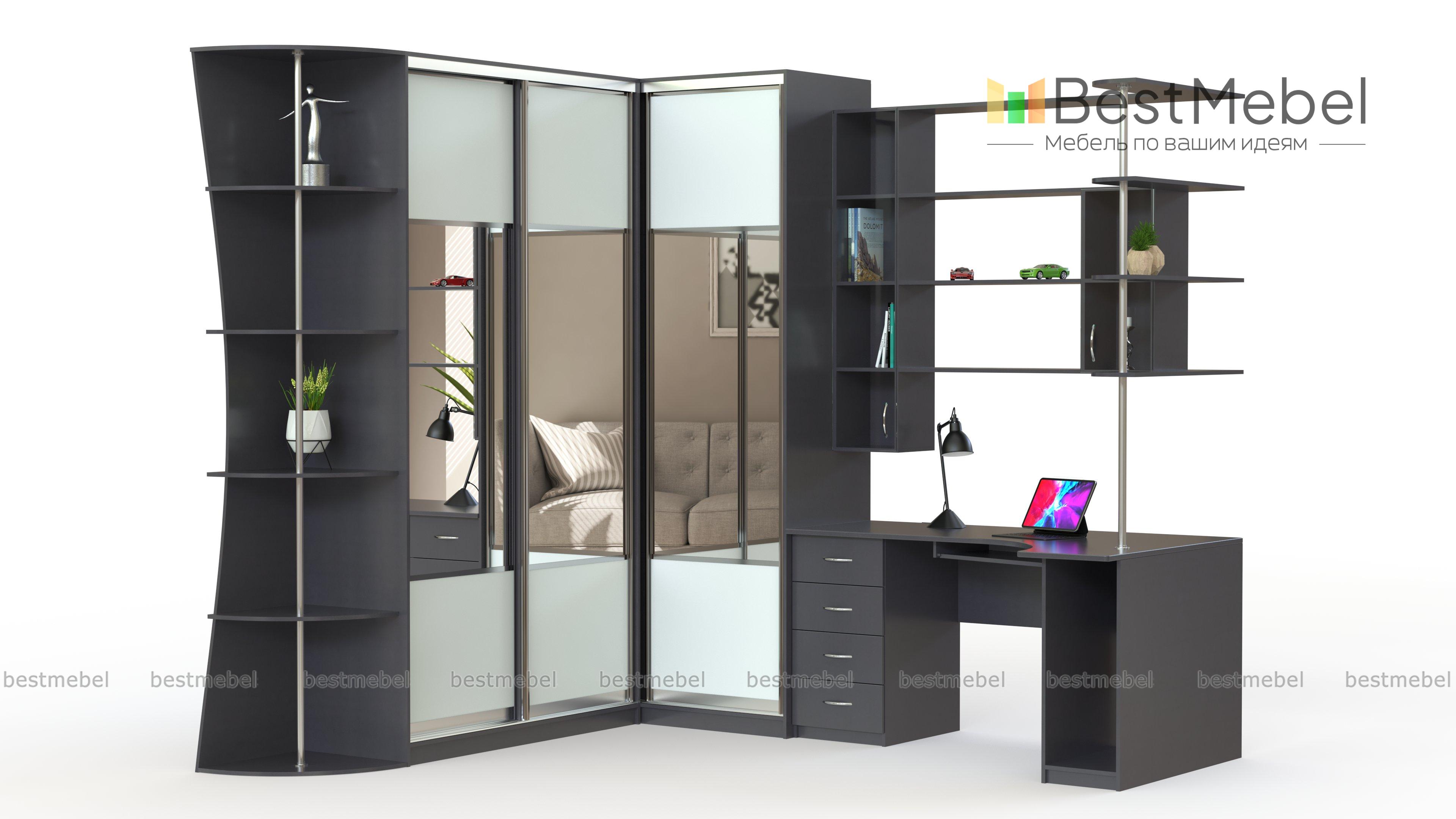 Шкаф-купе угловой Класс 3 BMS - Фото