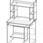 Схема сборки Стол компьютерный Чак-Бэст BMS