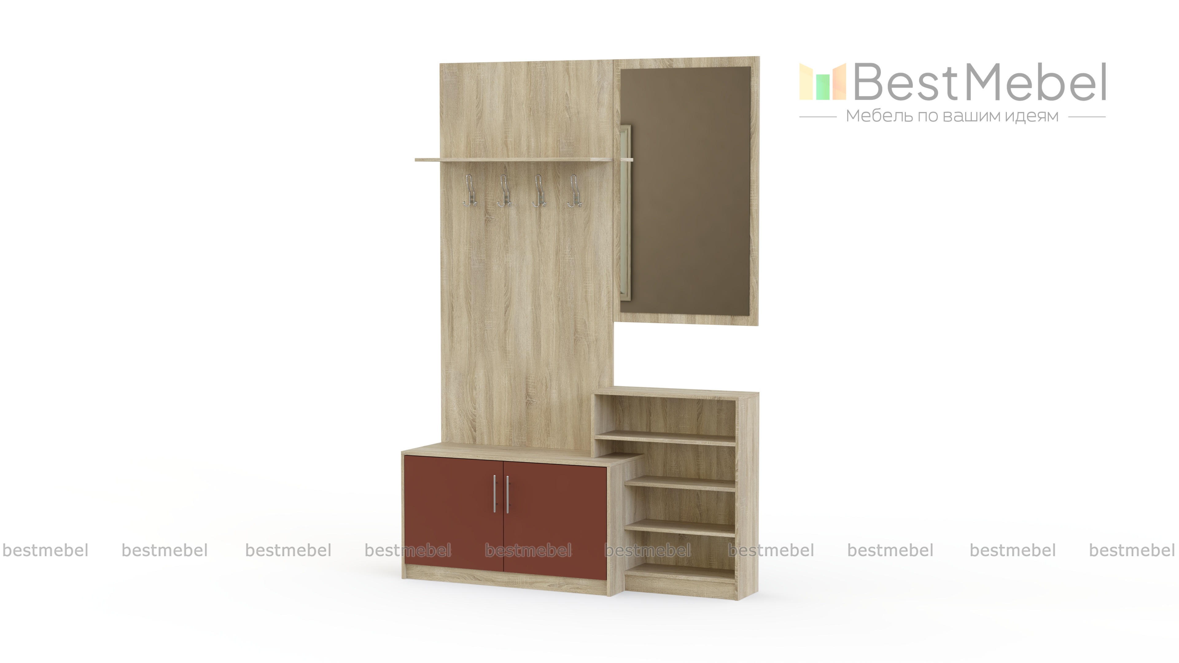 Прихожая Лофт 4 глянцевый МДФ BMS