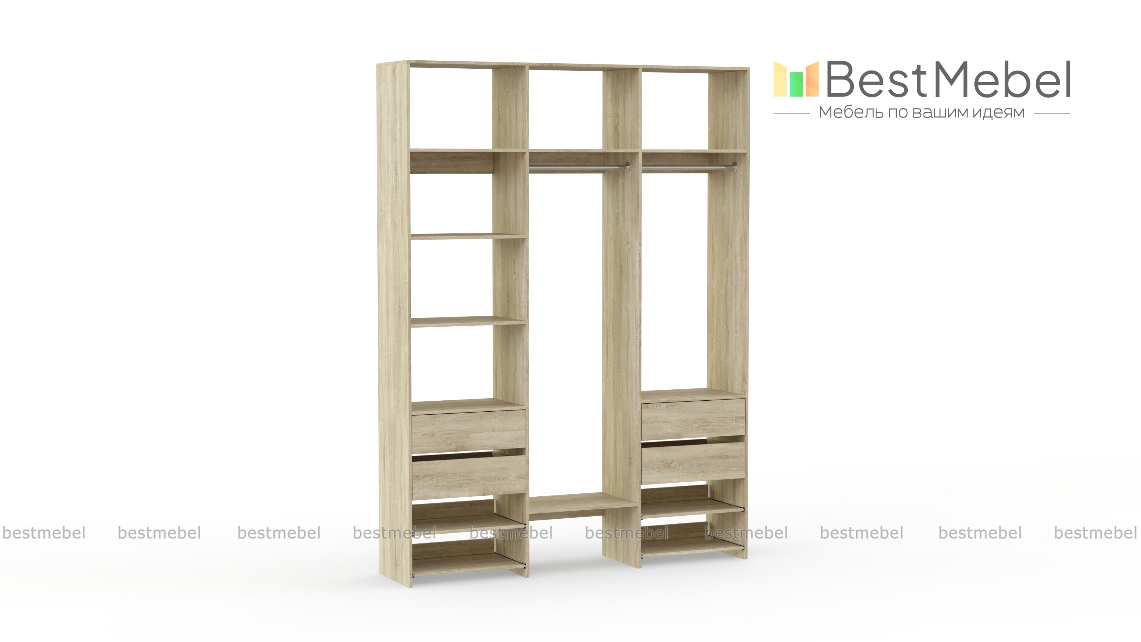 Стеллаж для одежды Мирта 90 BMS - Фото