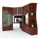 Угловой шкаф-купе с рабочим местом Арфа BMS - Фото 10