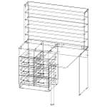 Схема сборки Стол маникюрный Атлантис-10 BMS