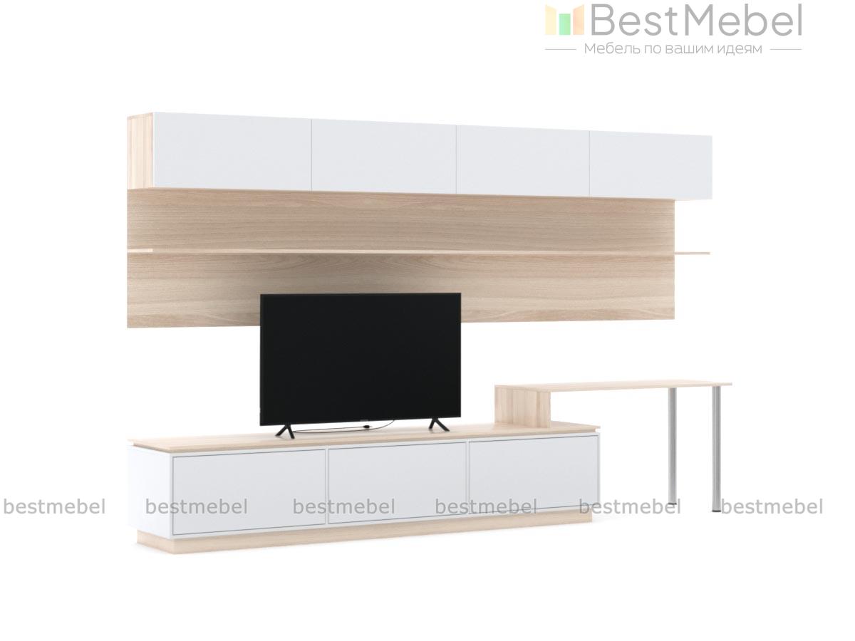 Стенка с рабочим местом Лена BMS - Фото