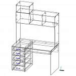 Схема сборки Компьютерный стол Британия 14 BMS