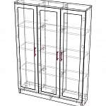 Схема сборки Книжный шкаф Библиограф 2М BMS