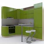 Кухня с барной стойкой Фантазия BMS - Фото 1