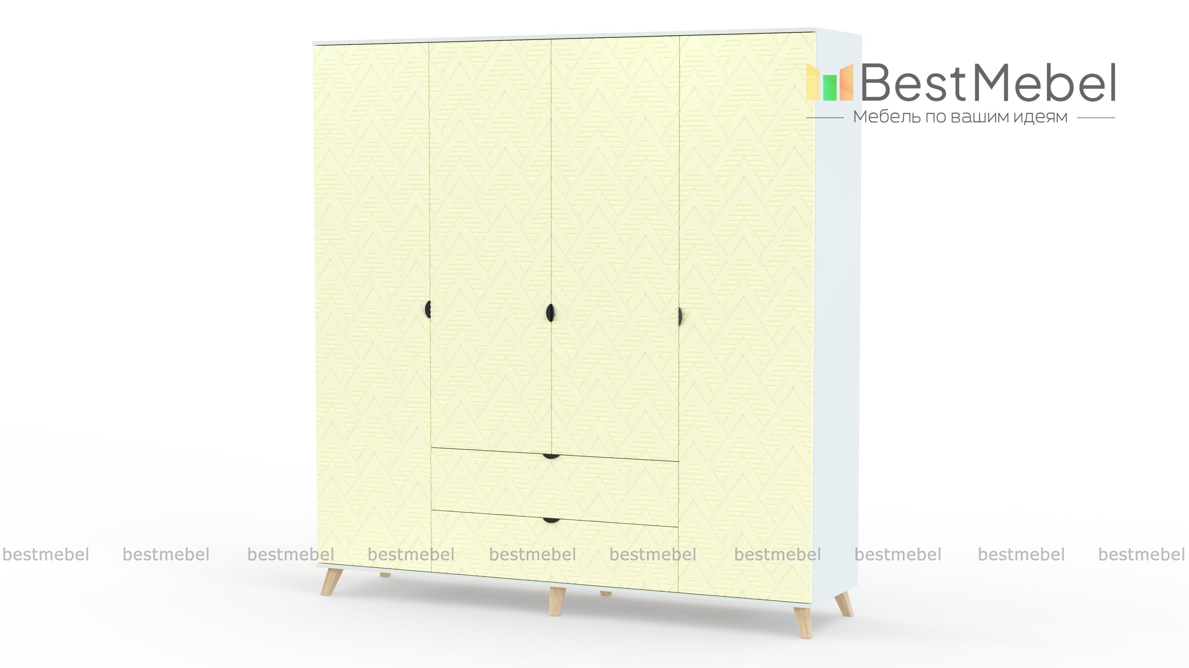 Шкаф распашной Голд Сайд 2 BMS - Фото