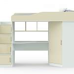 Детская кровать чердак Арлекин BMS - Фото 2