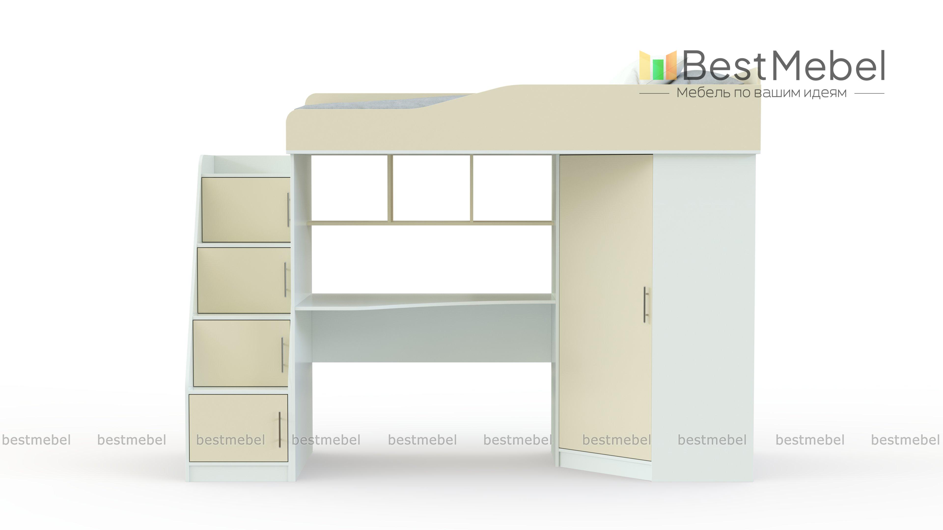 Детская кровать чердак Арлекин BMS - Фото