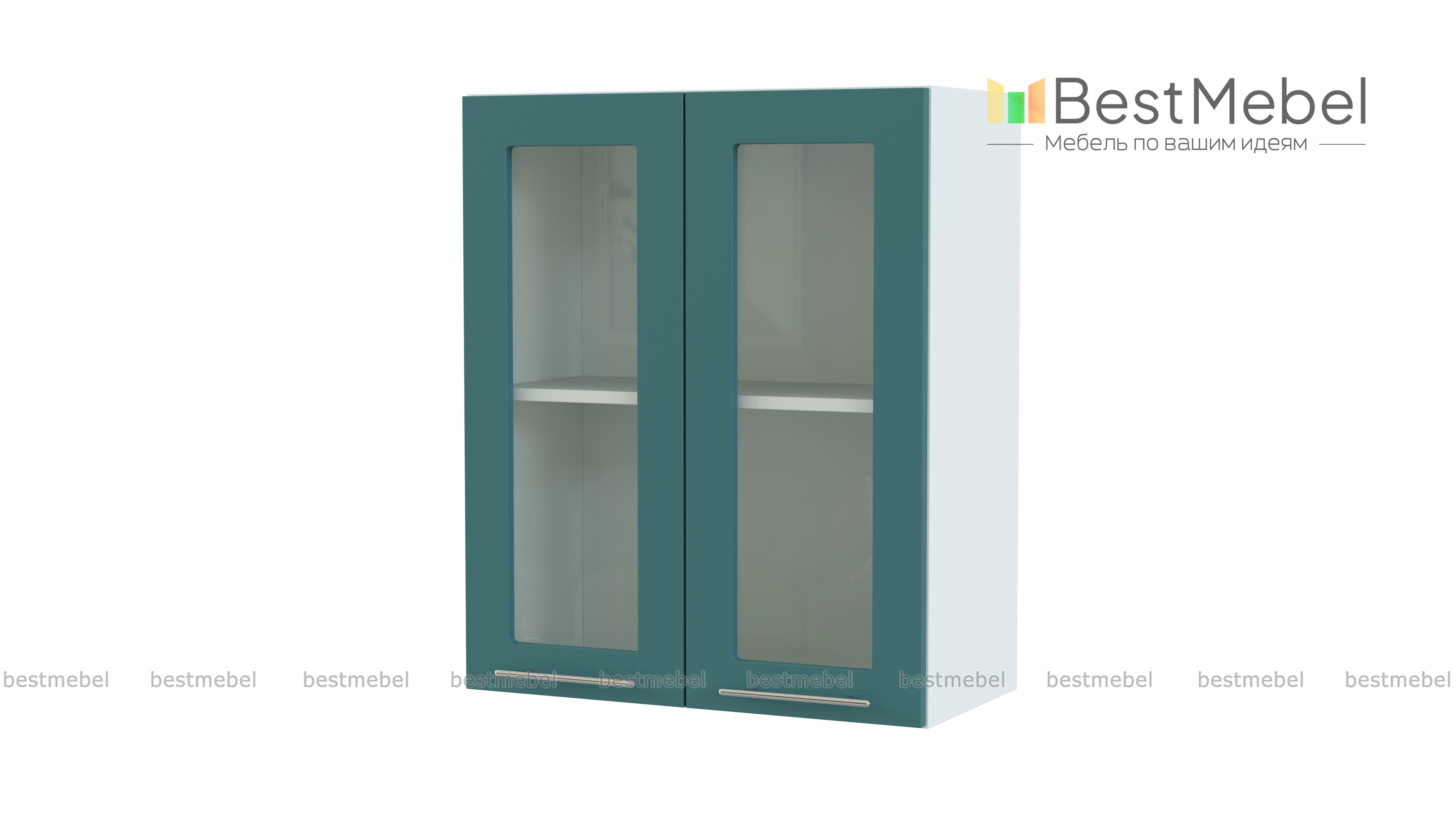 Шкаф верхний со стеклом 600 Капля BMS - Фото