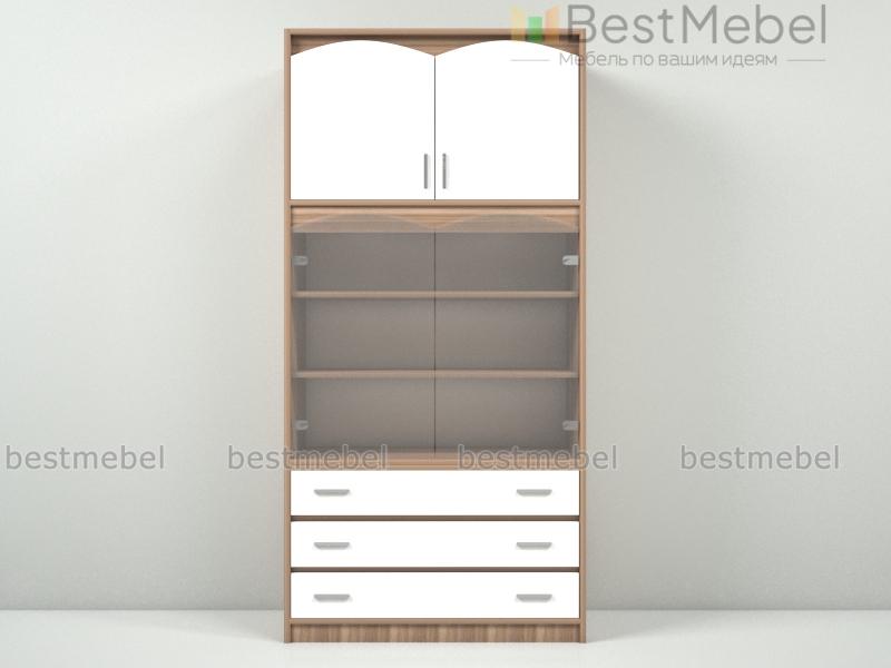 Шкаф с витриной ШВ-1 Атлантида BMS - Фото