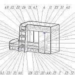 Схема сборки Детская кровать Голда 2 BMS