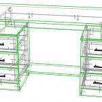 Схема сборки Письменный стол Колизей СПК-5 BMS