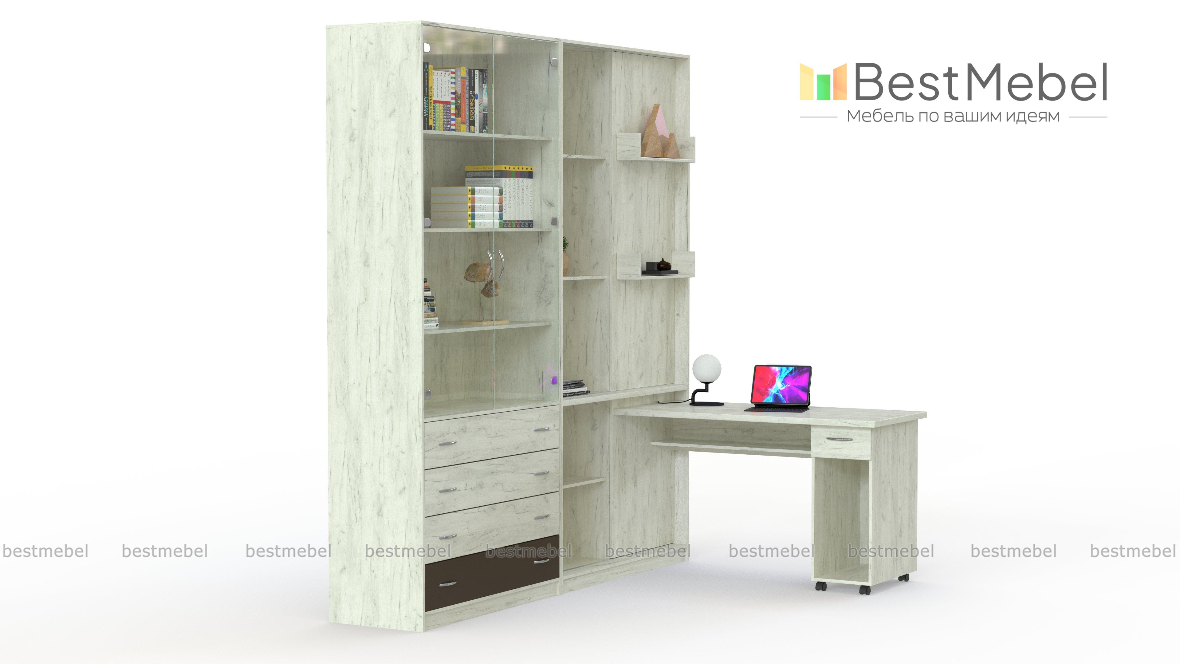 Компьютерный стол со шкафом Браво 1 BMS - Фото