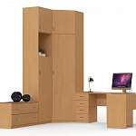 Шкаф угловой со столом Ученический BMS - Фото 1