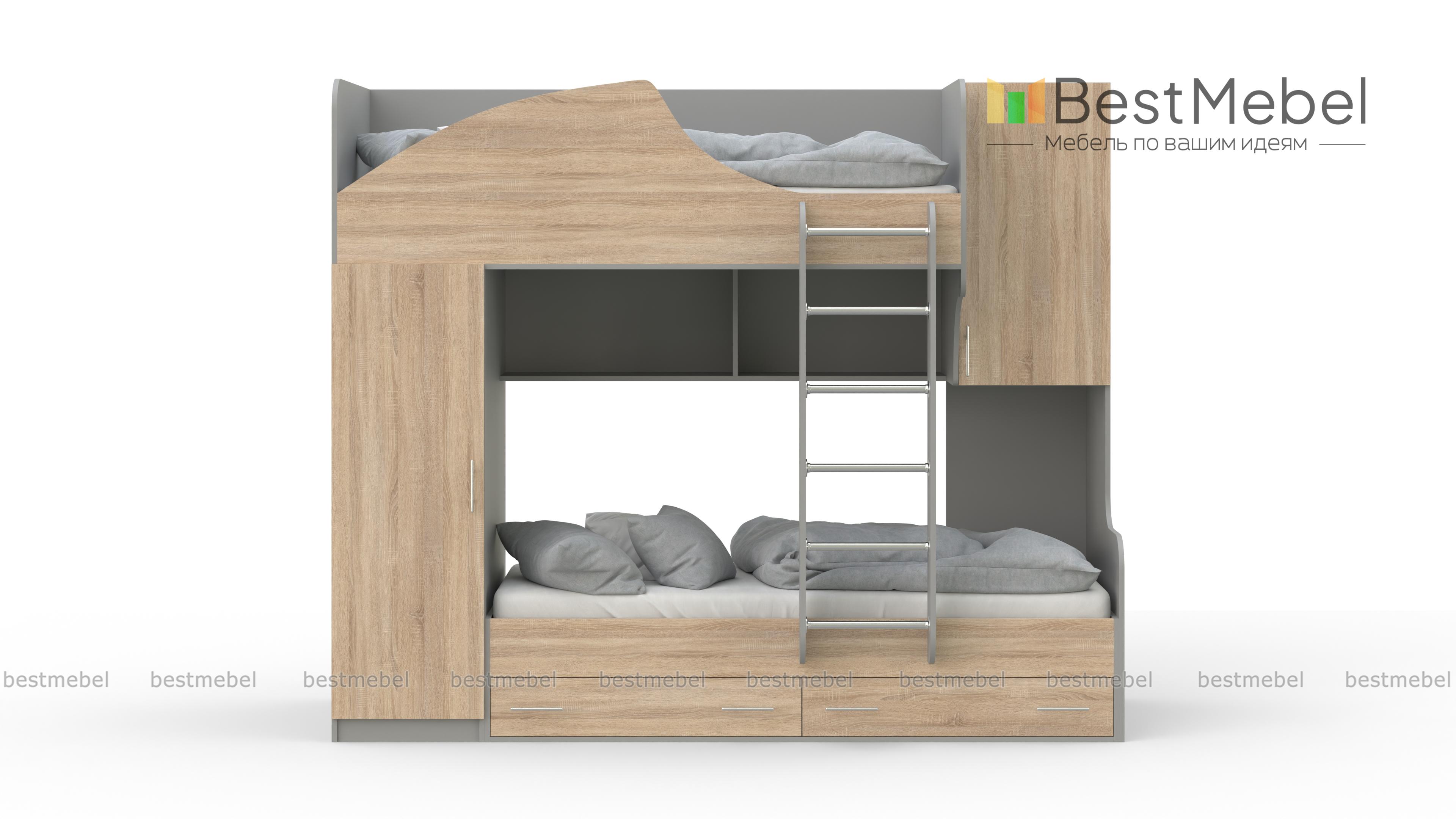 Двухъярусная кровать Белла 2 BMS - Фото
