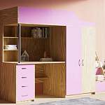 Кровать-чердак с рабочей зоной Мираж К7-4 BMS - Фото 2