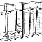 Схема сборки Прихожая Теко распашная (рамка) BMS