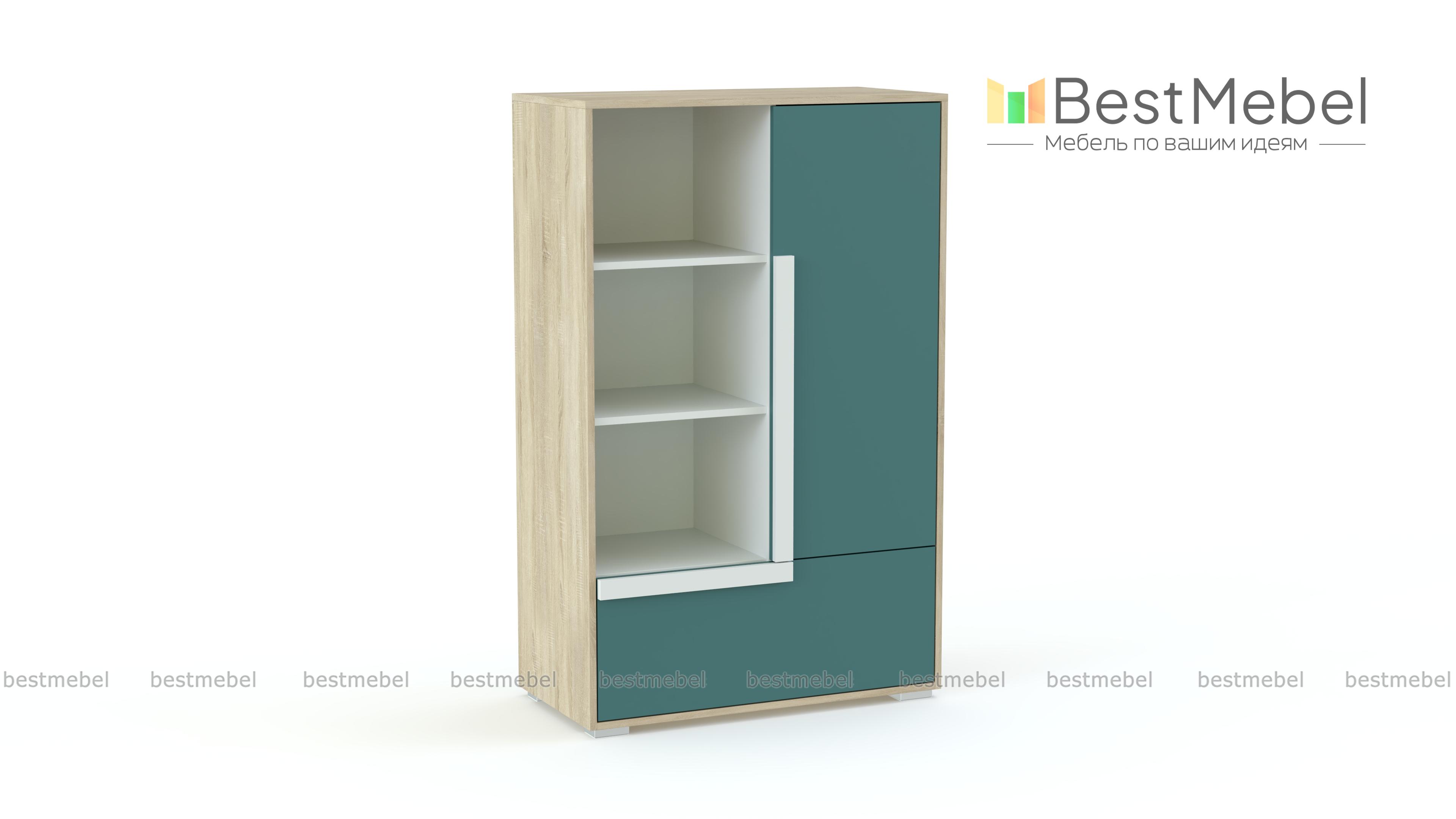 Комод с книжными полками Икар 12 BMS - Фото