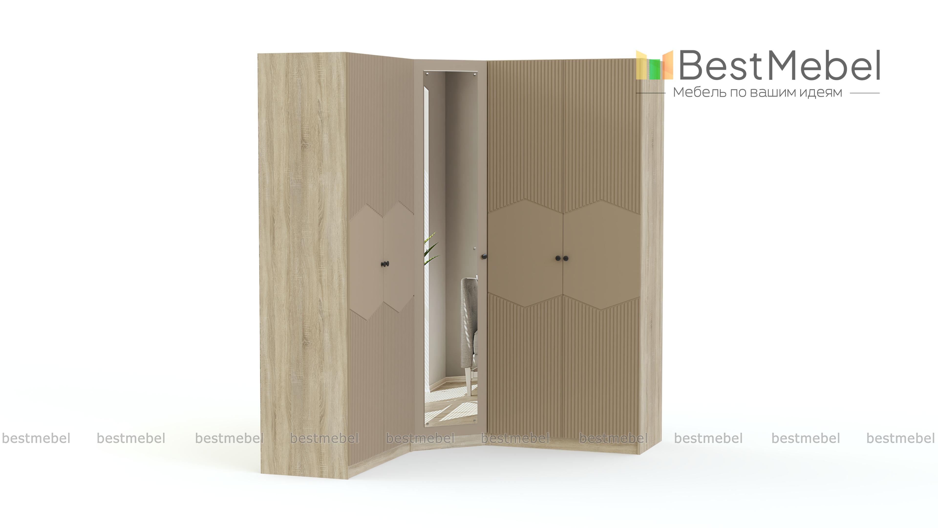 Шкаф угловой Клэр 39 BMS - Фото