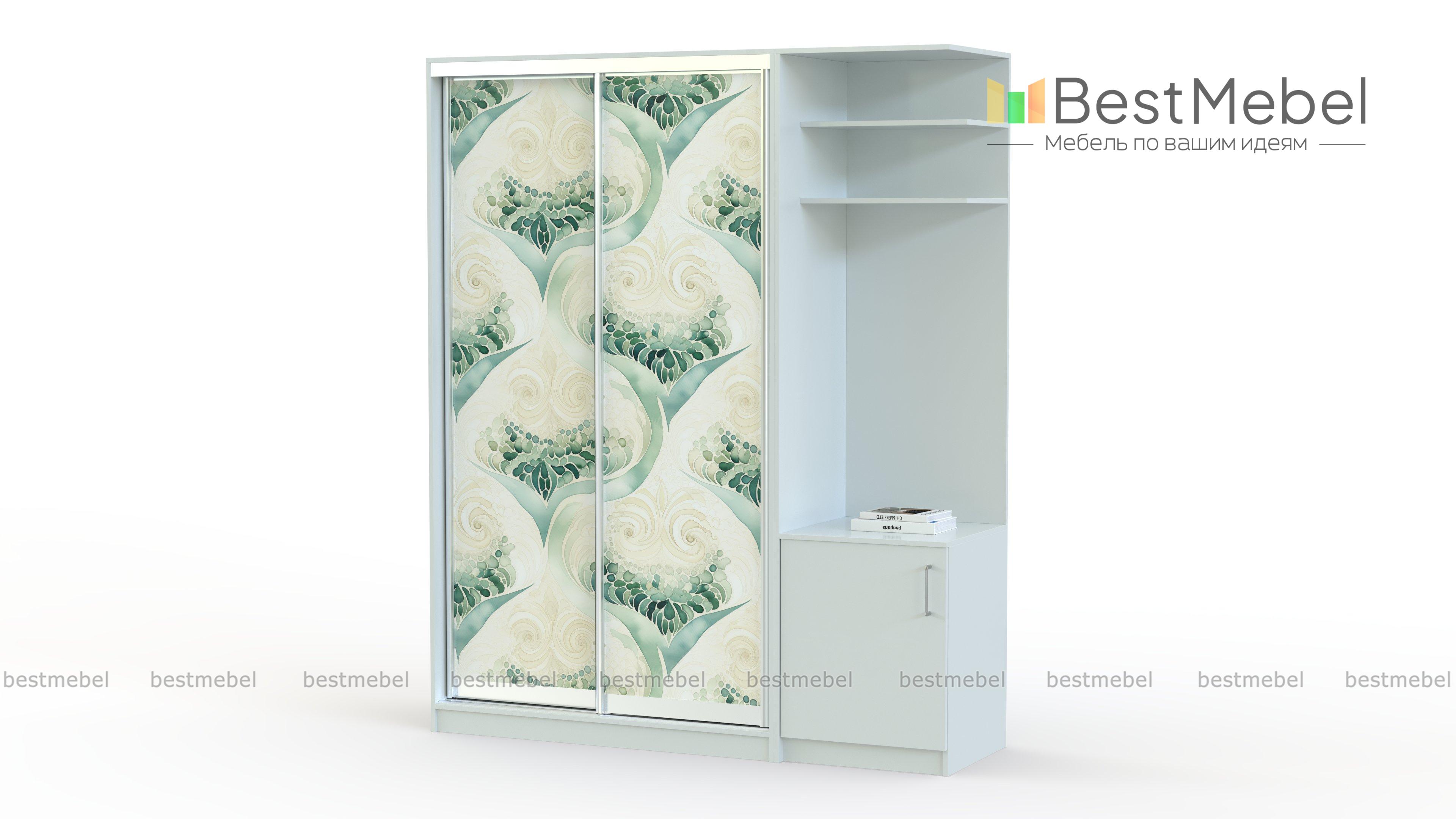 Шкаф-купе Цветы 20 BMS - Фото