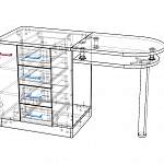 Схема сборки Стол для маникюра Лакрица BMS