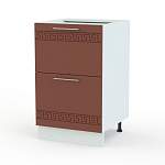 Тумба напольная 2 ящика Греция BMS - Фото 7